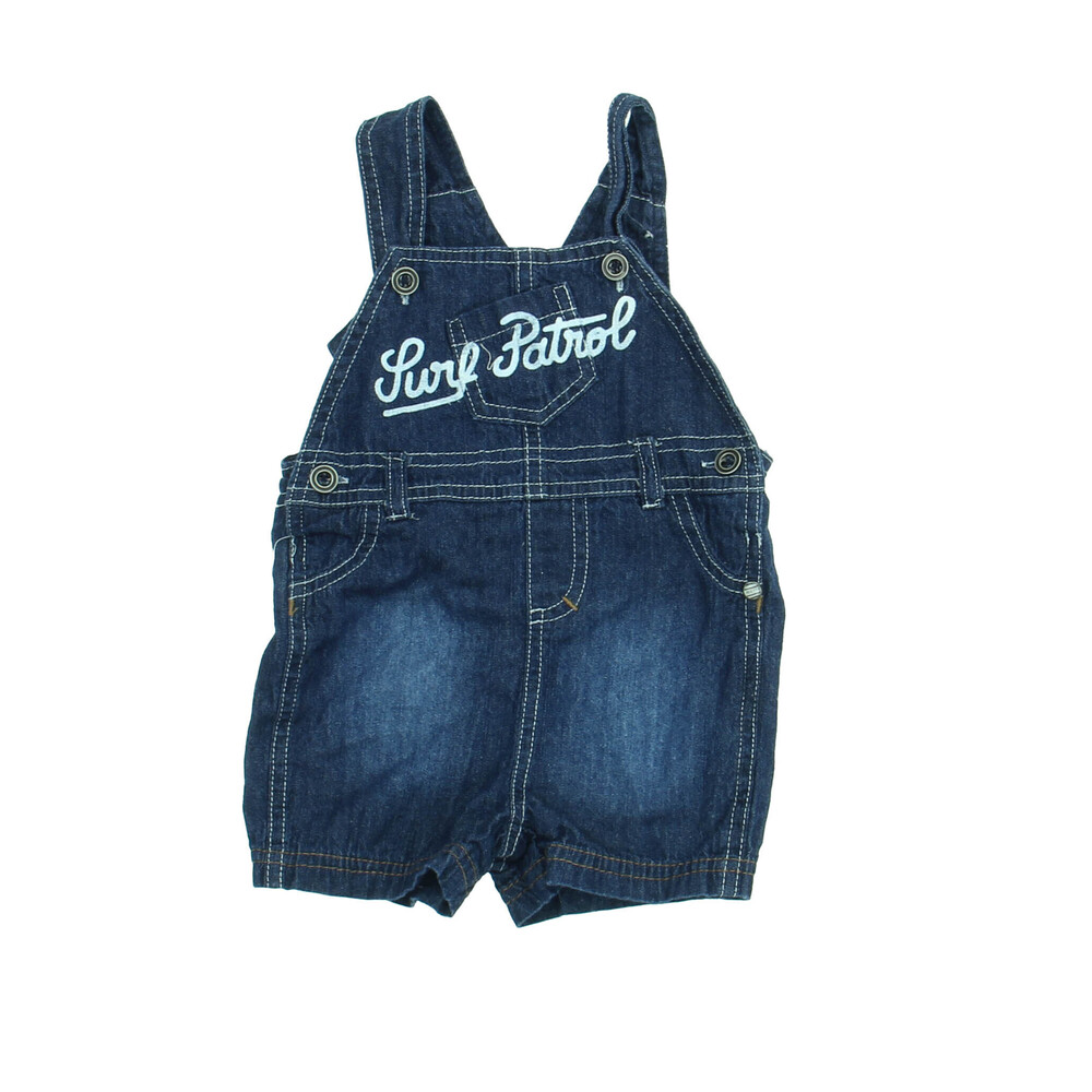 Absorba Boys Blue Overall Shorts size: 3-6 Months